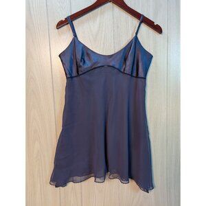 Victoria's Secret Babydoll Chemise Nightgown Purple Sleeveless Y2K Top Medium